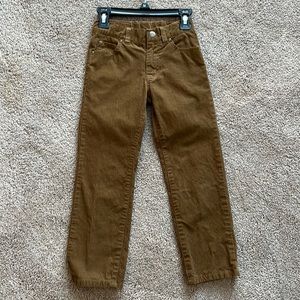 Used boys size 6 Janie and Jack Brown corduroy pants